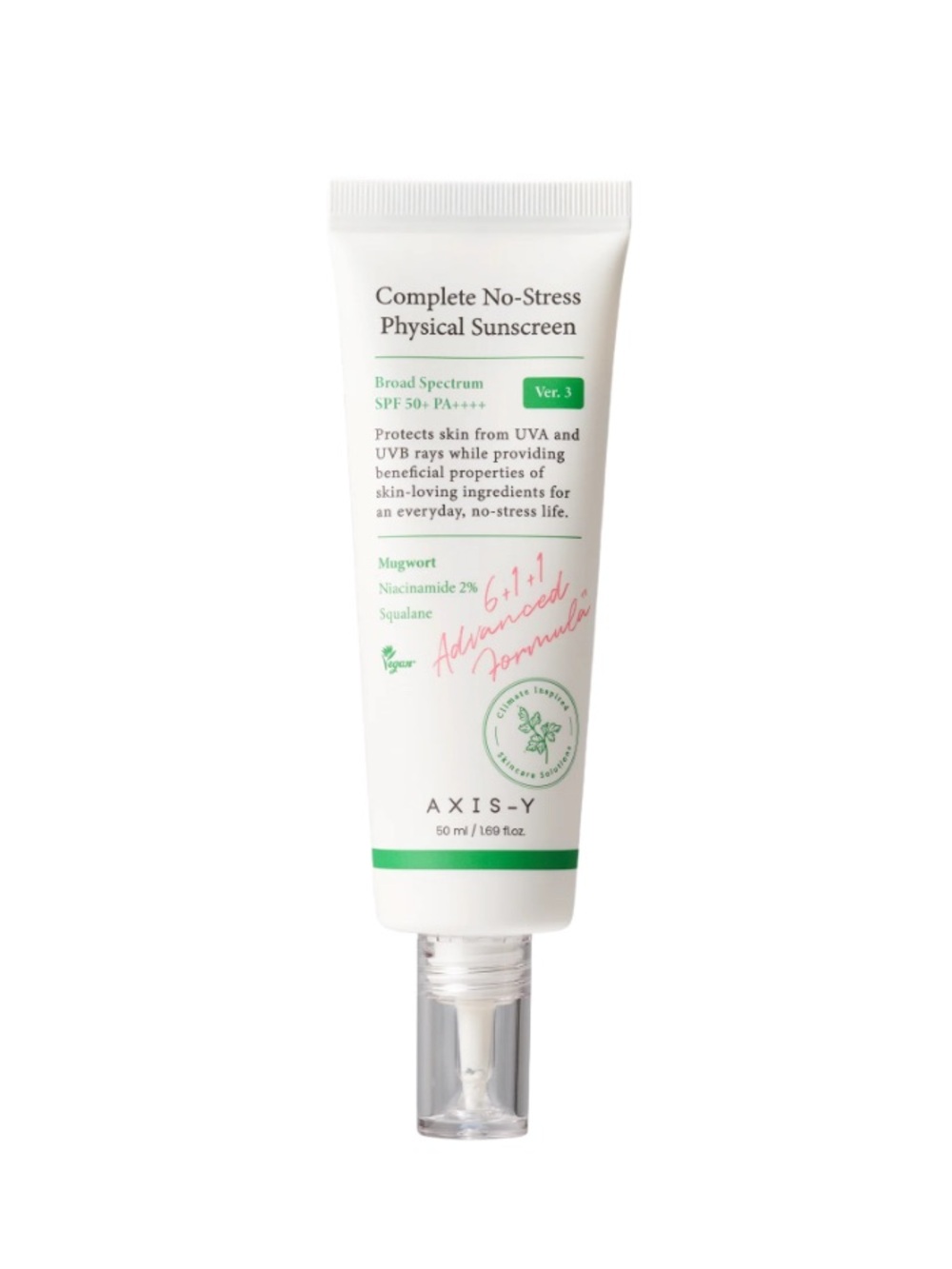 AXIS-Y Complete No-Stress Physical Sunscreen SPF50+ PA++++